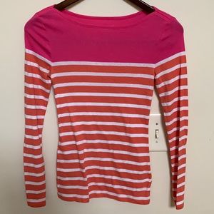 Color block long sleeve top